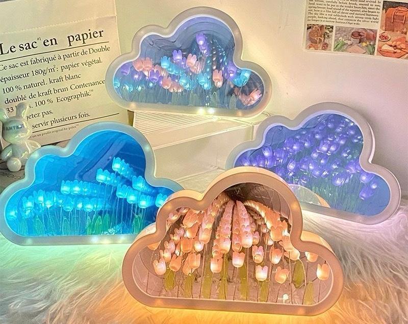 Vista 3 de LAMPARA DE TULIPANES NUBE INFINITA